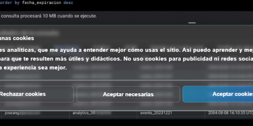 banner de cookies cookiebot